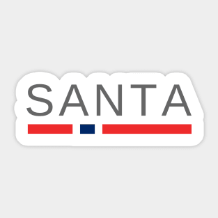 Santa Clause | Julenissen | Norway Sticker